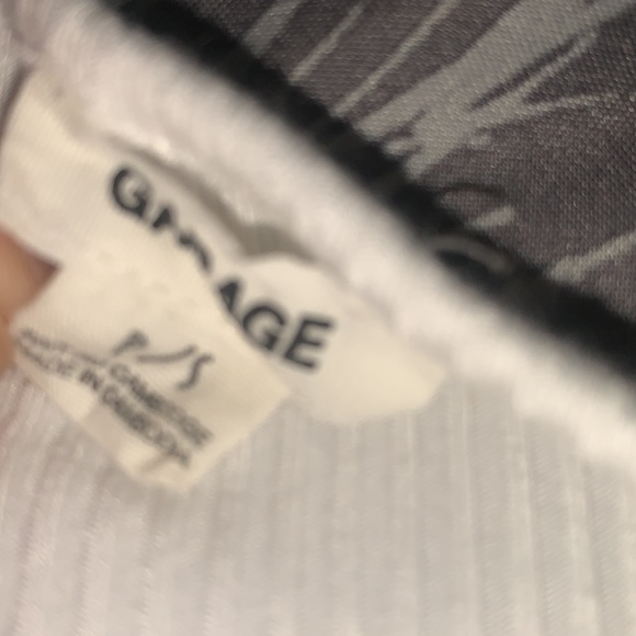 One shoulder garage white crop top - Picture 3 of 4